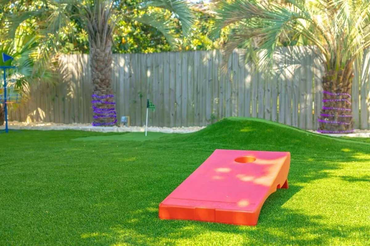 Caribbean Feel,Mini&Disc Golf,Heated Pool,Game Rom Villa Panama City Beach