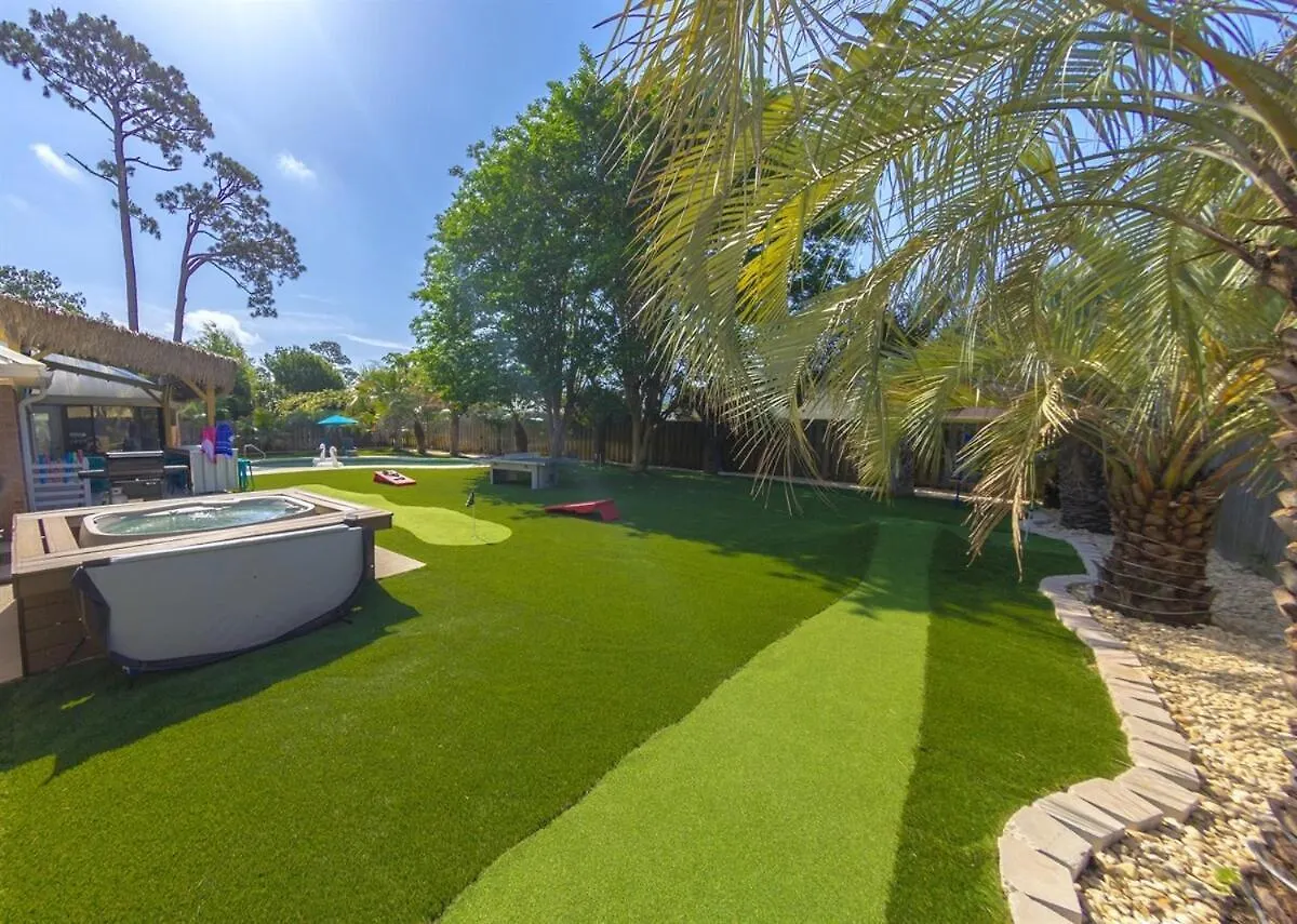 Caribbean Feel,Mini&Disc Golf,Heated Pool,Game Rom Villa Panama City Beach