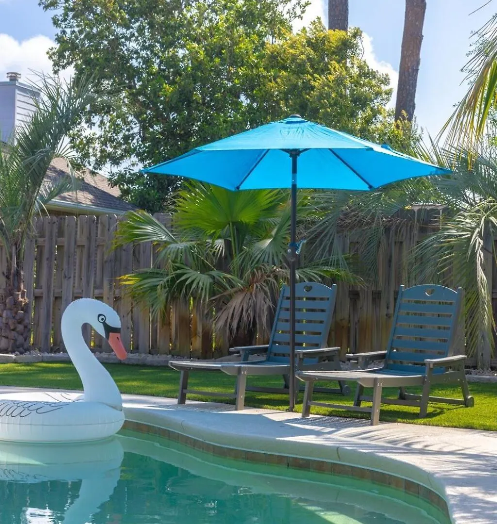 Tatil Evi Caribbean Feel,Mini&Disc Golf,Heated Pool,Game Rom Villa Panama City Beach