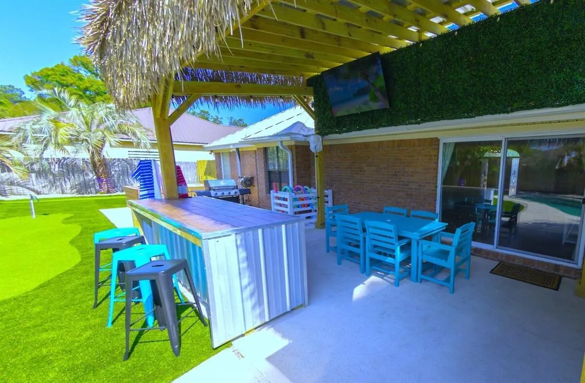 Caribbean Feel,Mini&Disc Golf,Heated Pool,Game Rom Villa Panama City Beach Holiday home