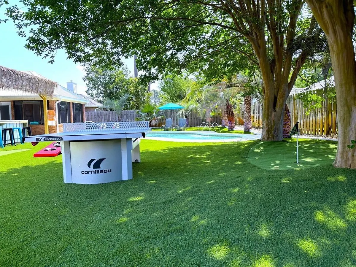 Caribbean Feel,Mini&Disc Golf,Heated Pool,Game Rom Villa Panama City Beach 0*,  United States